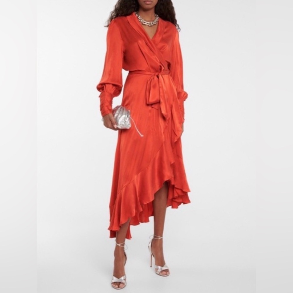 Zimmermann Satin Midi Dress